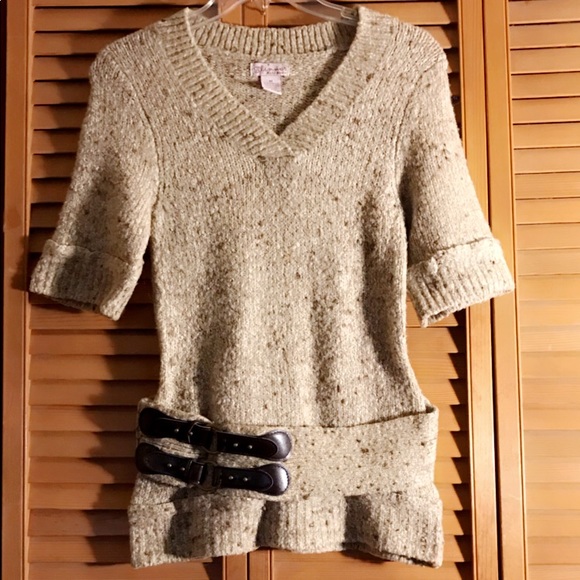 GLIMMER BY JJ BASICS BELTED SWEATER DRESS - Picture 2 of 6